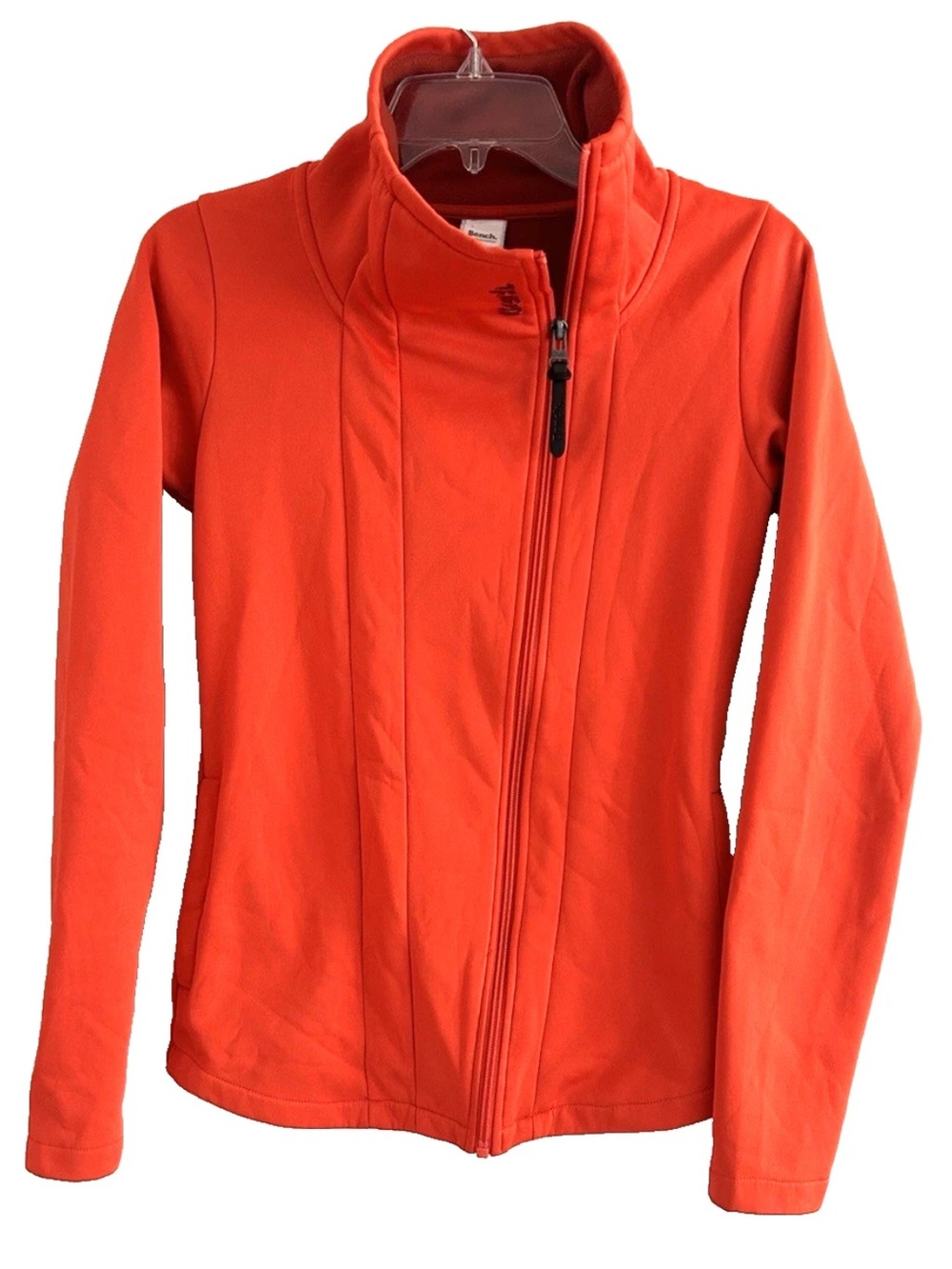Bench | Galsworthy Zip Up Jacket Womens Size S Orange Funnel Neck